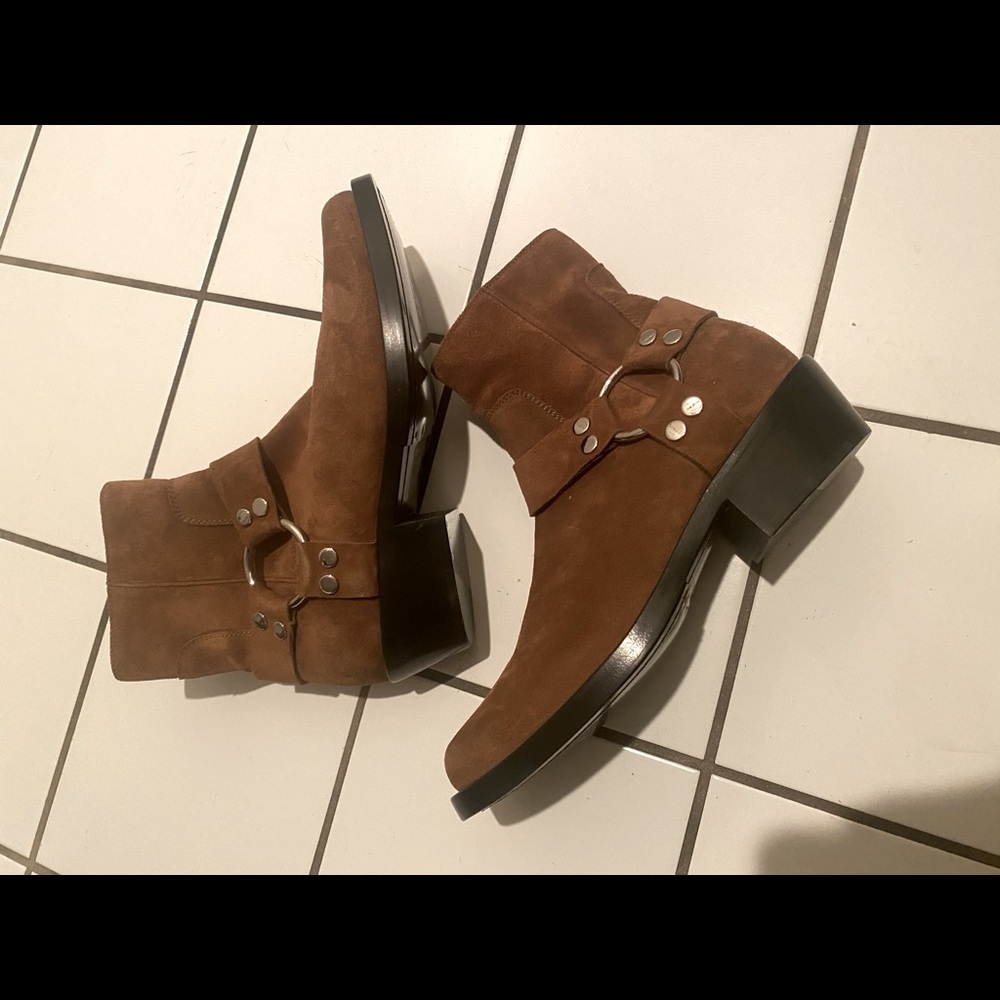 Balenciaga santiag square toe harness boots - Picture 1 of 7
